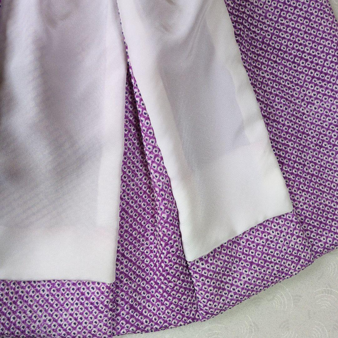 七五三３歳正絹総絞り藤色の被布（中綿無し）