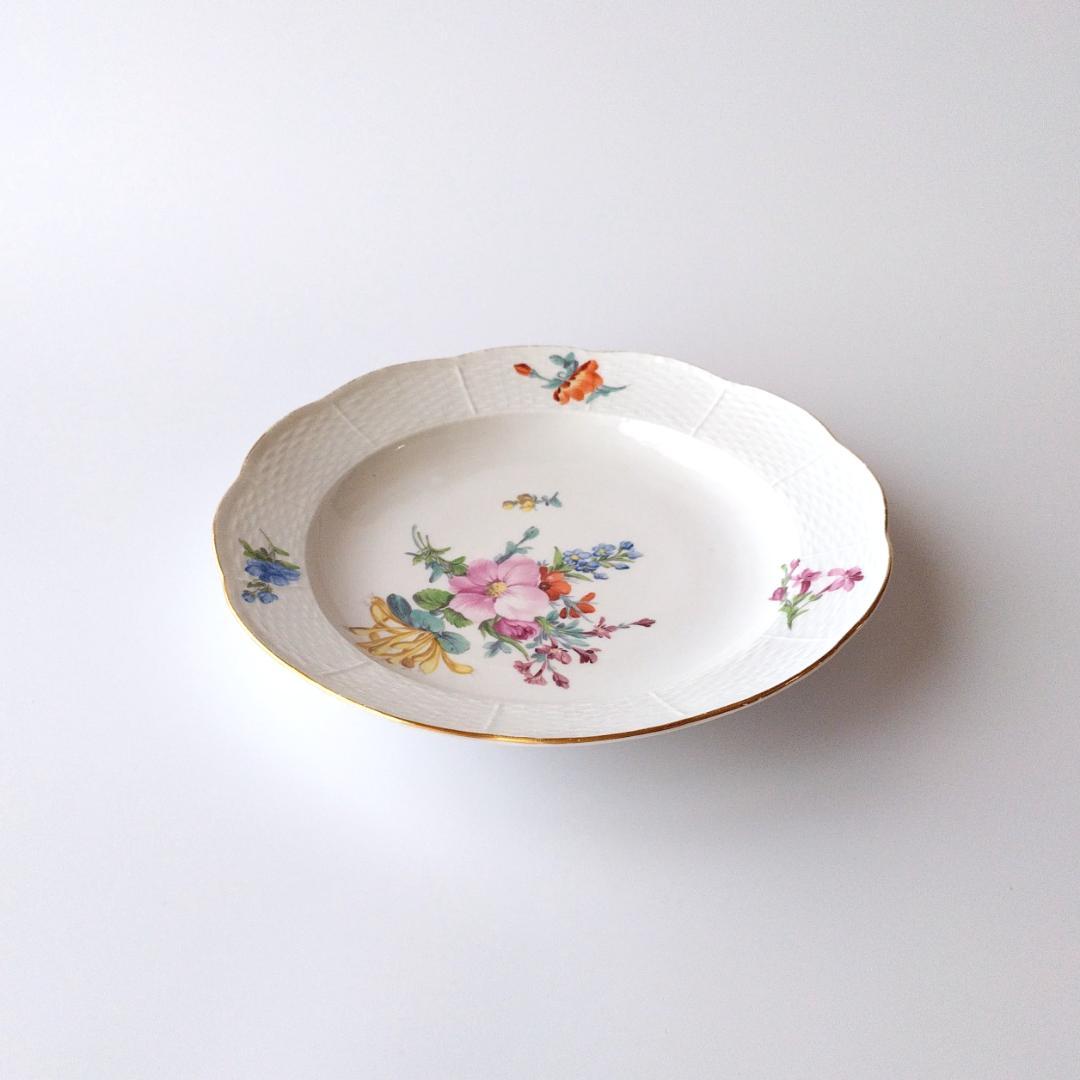マイセン Meissen 1780-90年頃 金彩花絵 ディナープレート - メルカリ