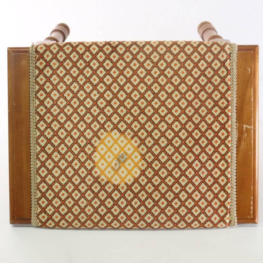 値下げ横浜ダニエル 収納付きスツール 樺材 ドレッサー椅子 英国アンティーク調