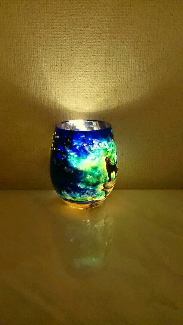 星座シリーズ 獅子座と乙女座のキャンドルホルダー