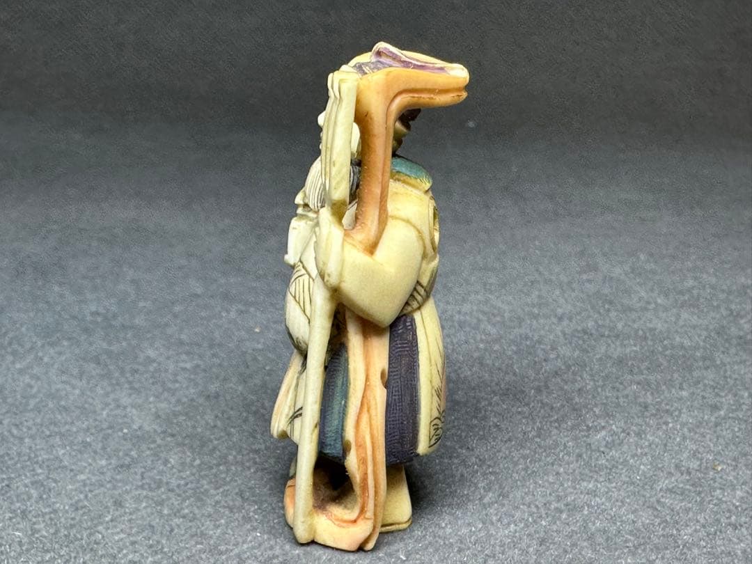 極上 根付 和装小物 古美術品 置物 彫刻 細密細工 骨董 アンティーク