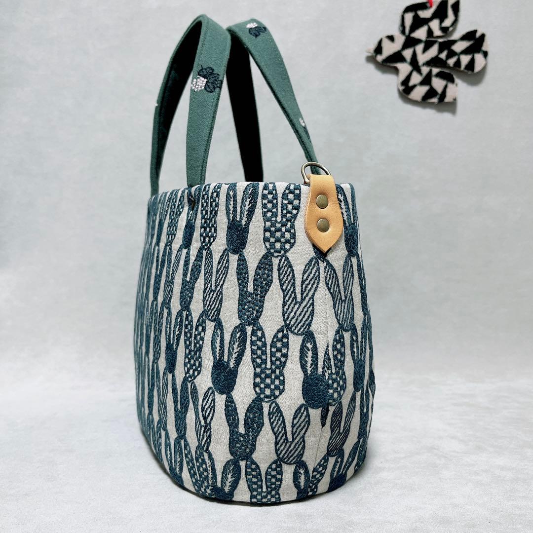 ハンドメイド ミナペルホネン オーバルトート⑅︎◡̈︎* 〜まるみtype