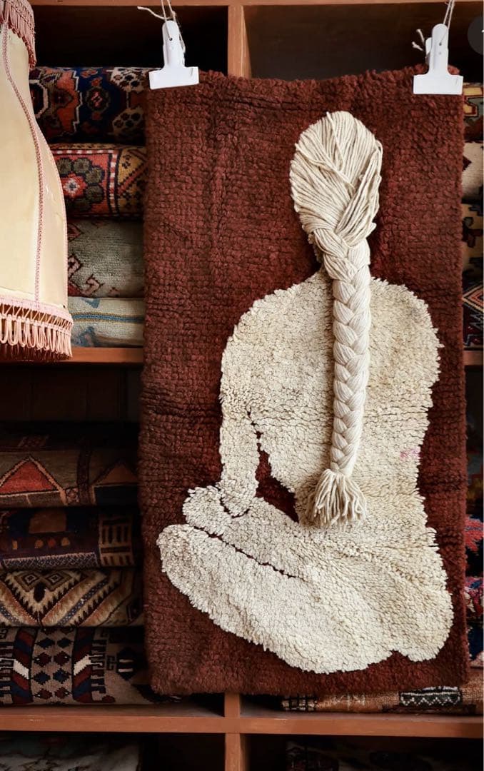 ヴィンテージラグ 三つ編み