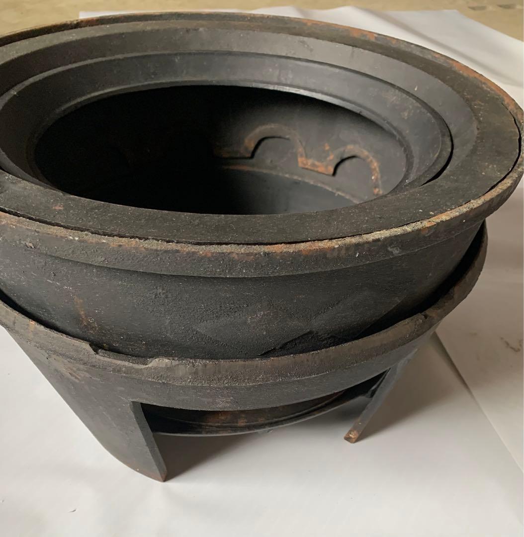 鋳物カマド　おくどさん　レトロ　希少