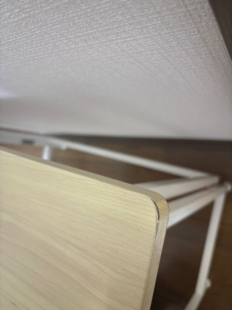 送料込　山善　机　折りたたみ式木製テーブル　デスク　テレワーク