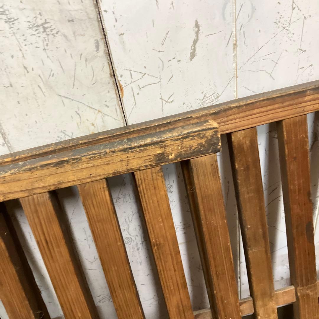 B-2 昭和レトロ 木製 帳場囲い 帳場格子 折りたたみ式 フェンス 間仕切り