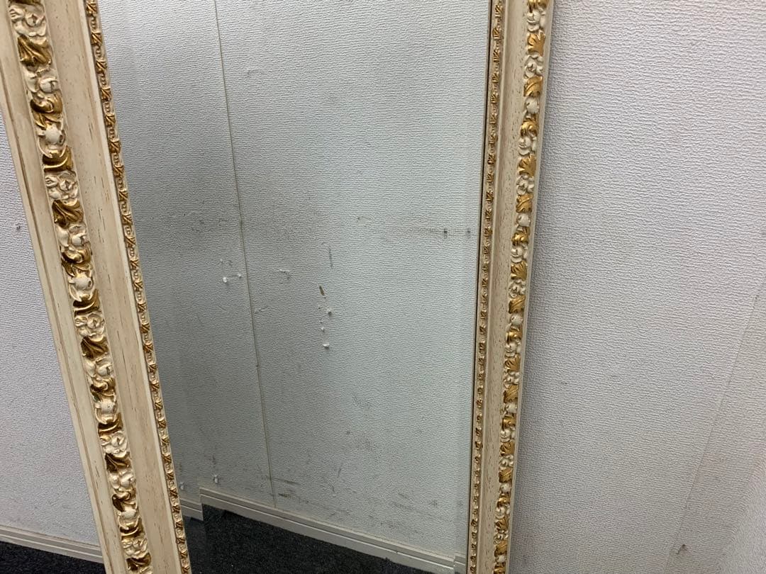 直引限定　イタリア製　姿見　壁掛け　鏡　ミラー　ヴィンテージ　エレガント