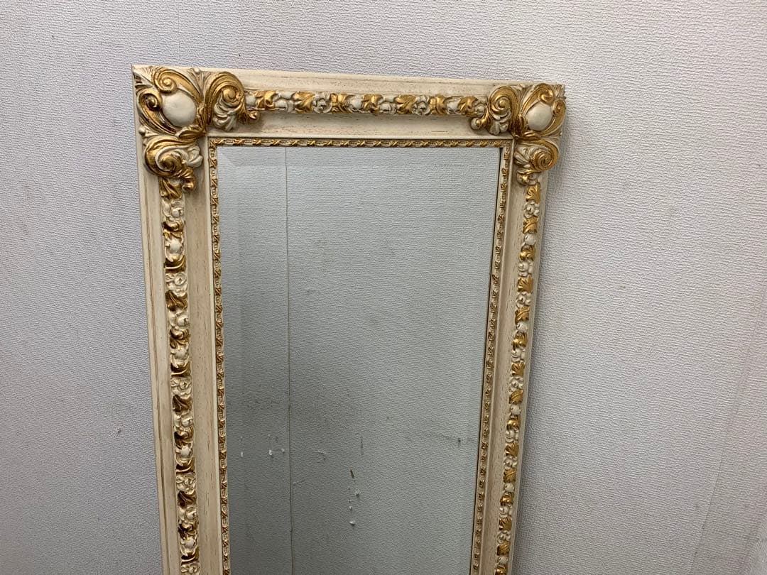 直引限定　イタリア製　姿見　壁掛け　鏡　ミラー　ヴィンテージ　エレガント