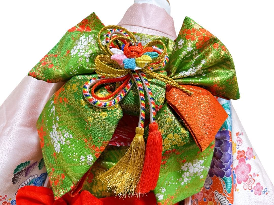 薄ピンク♡七五三　7歳　女の子　セット　一式　正絹