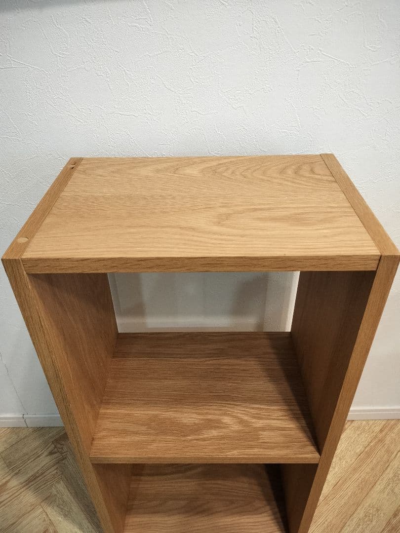 無印良品　スタッキングシェルフ　２段　オーク材