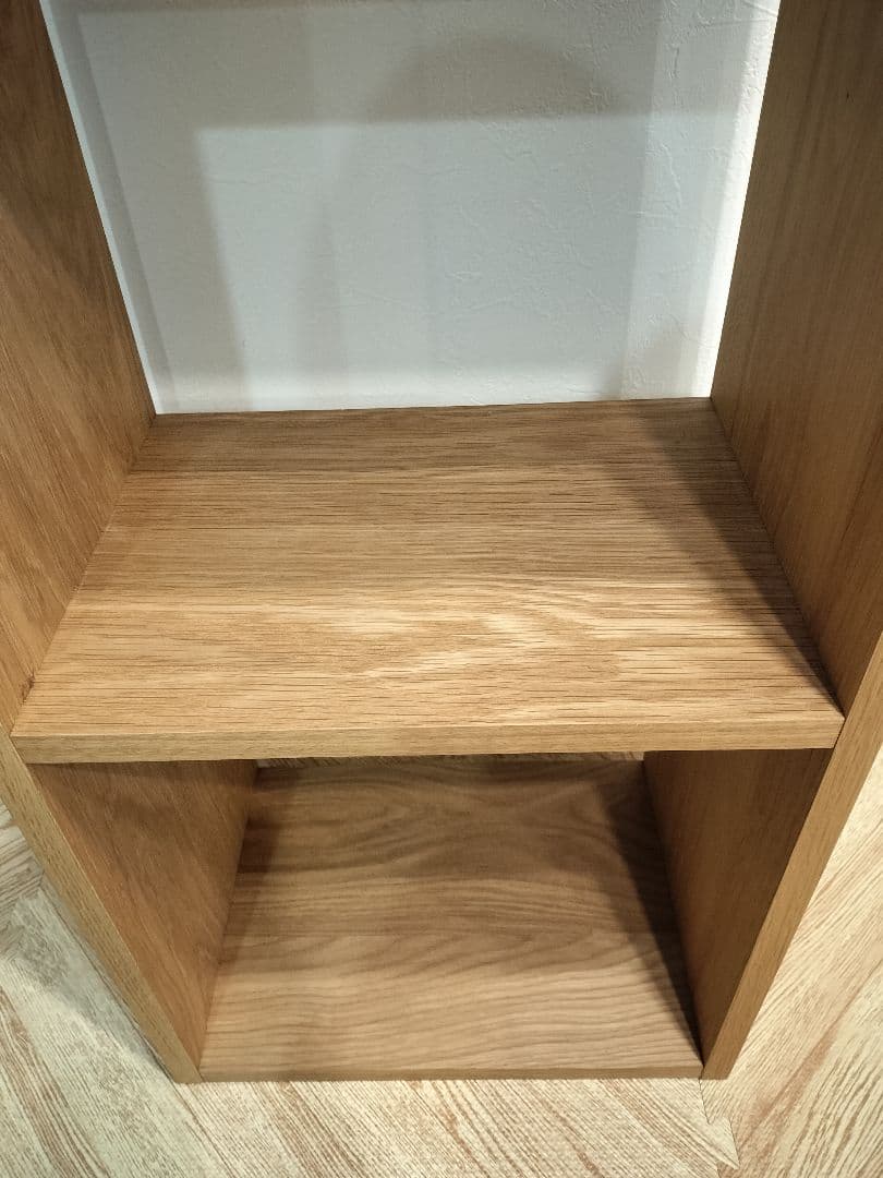 無印良品　スタッキングシェルフ　２段　オーク材