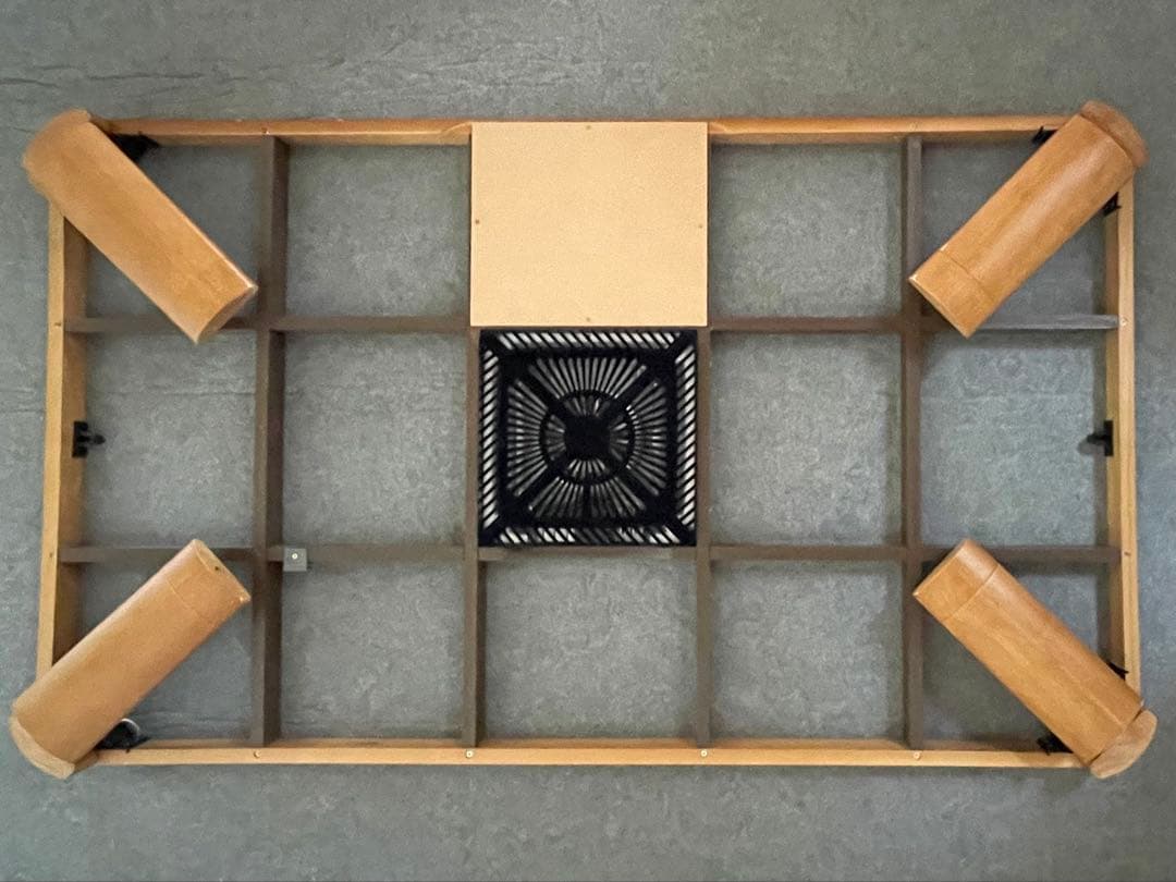 大型コタツテーブル / 150×90 / 木製 / 継ぎ脚付 / 折り畳み