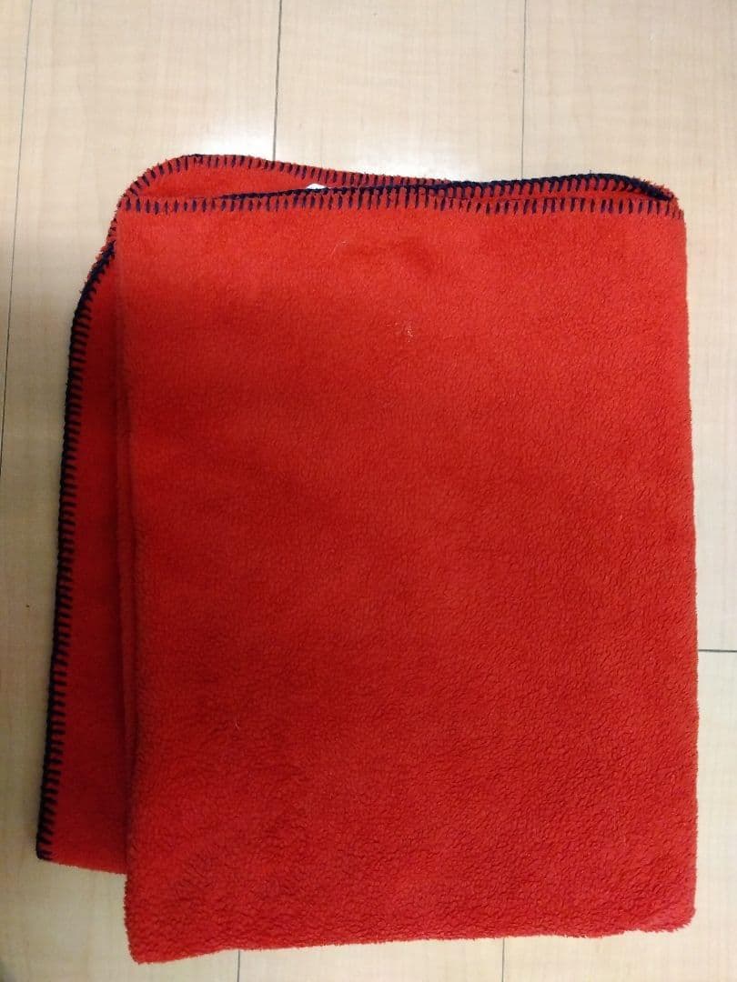 無印良品 フリース ブランケット ひざかけ ブラウン１枚＋赤２枚★未使用