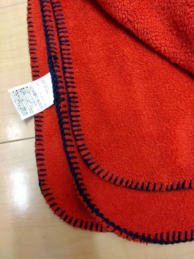 無印良品 フリース ブランケット ひざかけ ブラウン１枚＋赤２枚★未使用