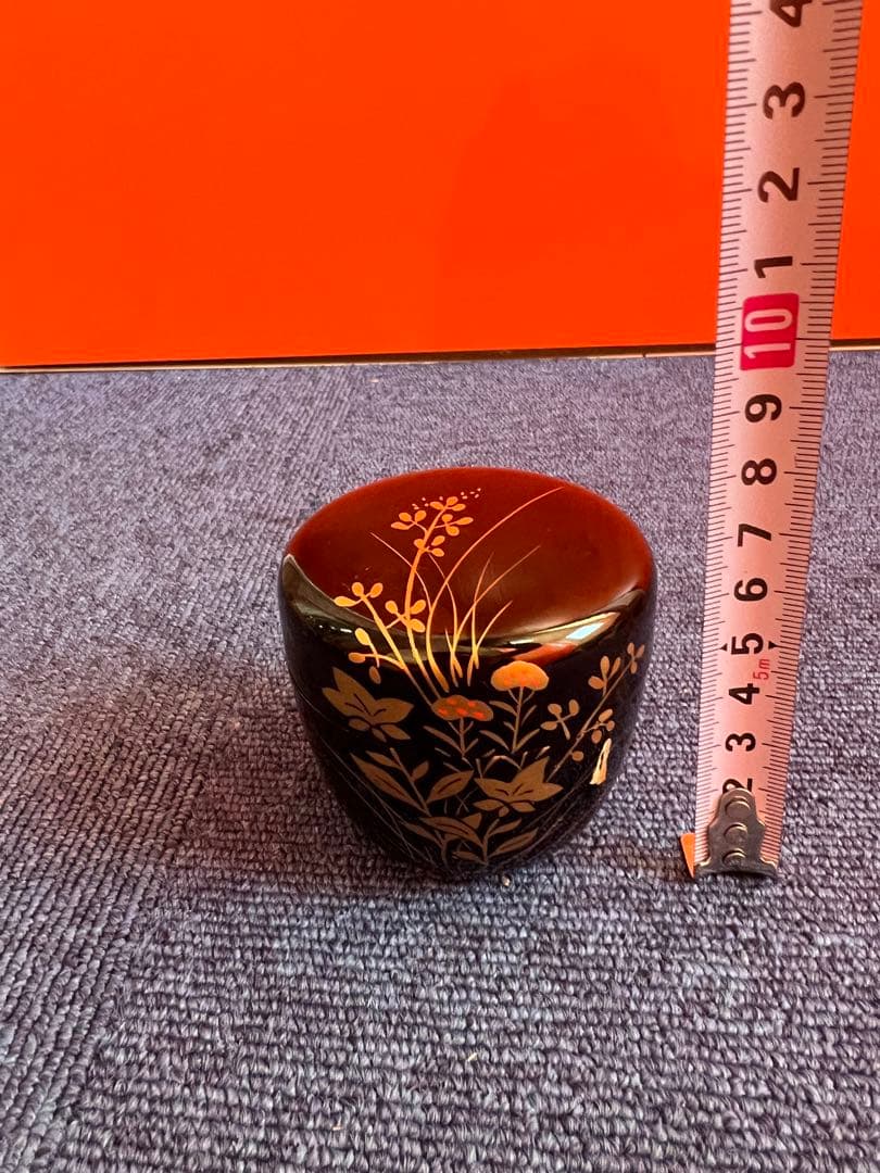 1116 茶道具　春の野　蒔絵　棗　2客　未使用