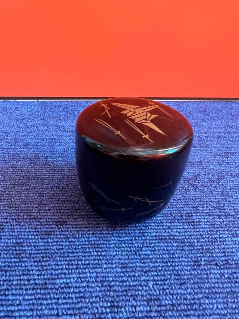 1116 茶道具　春の野　蒔絵　棗　2客　未使用