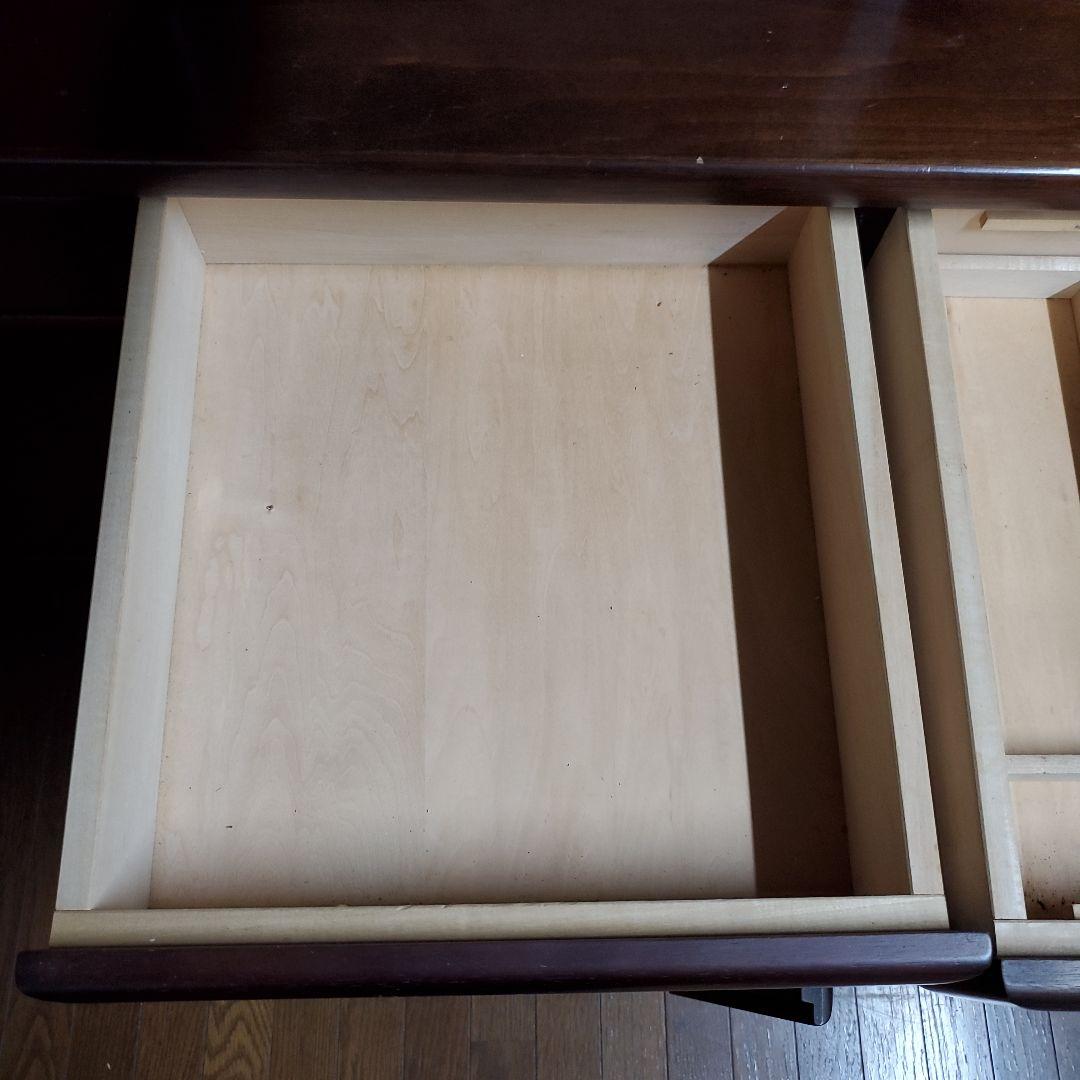 カリモク Karimoku 木製食器棚 ダークブラウン 大型キッチンボード高級