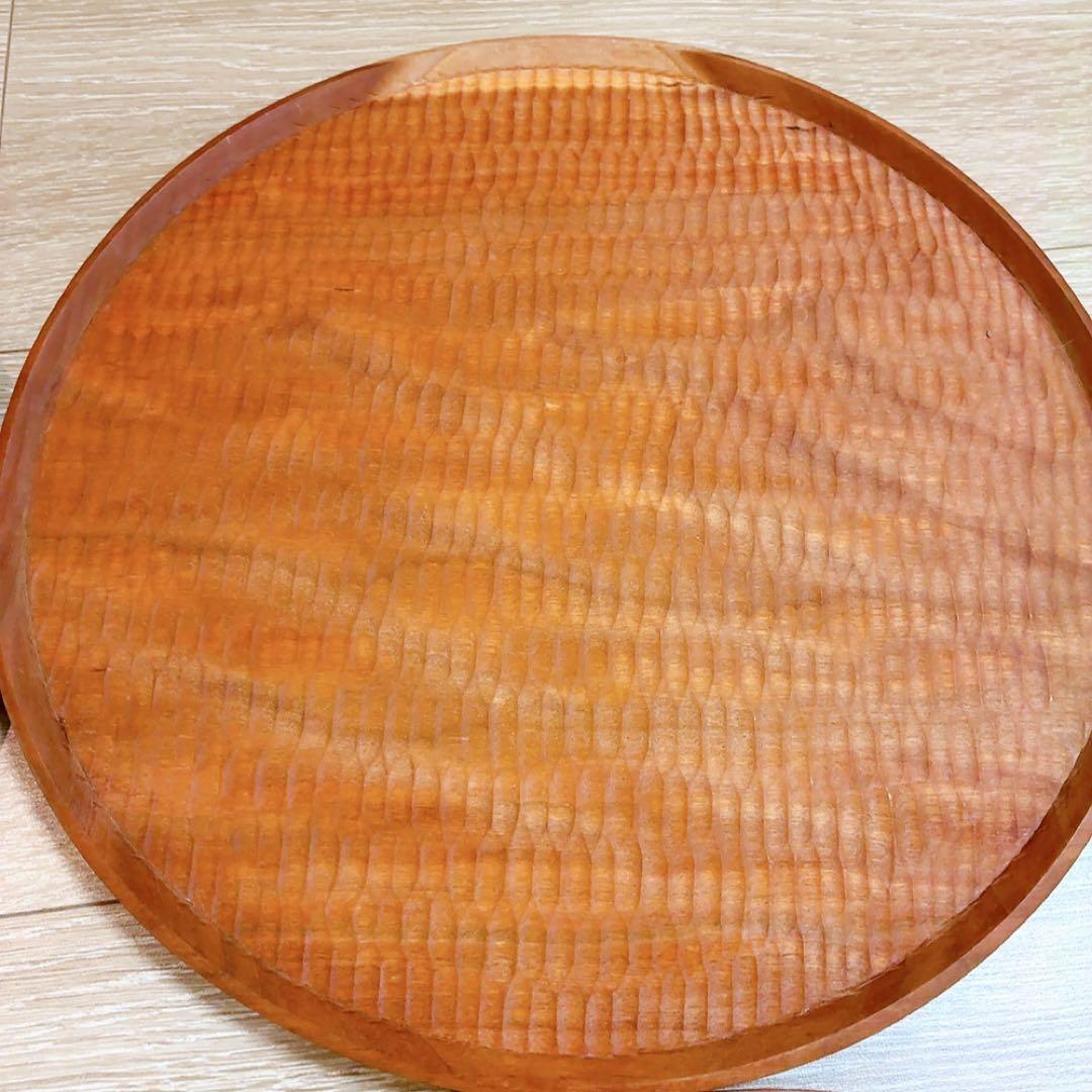 キティ様 高塚和則　木工房玄　一人膳 丸盆 28cm