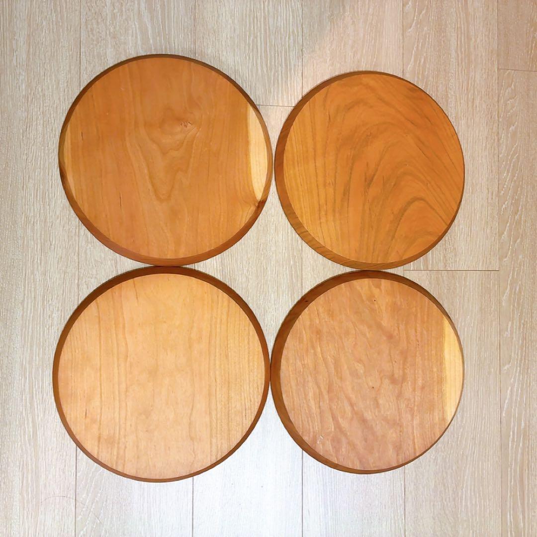 キティ様 高塚和則　木工房玄　一人膳 丸盆 28cm