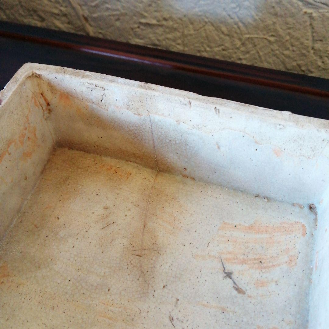 京焼　織部二段重箱　15cm　江戸後期〜幕末