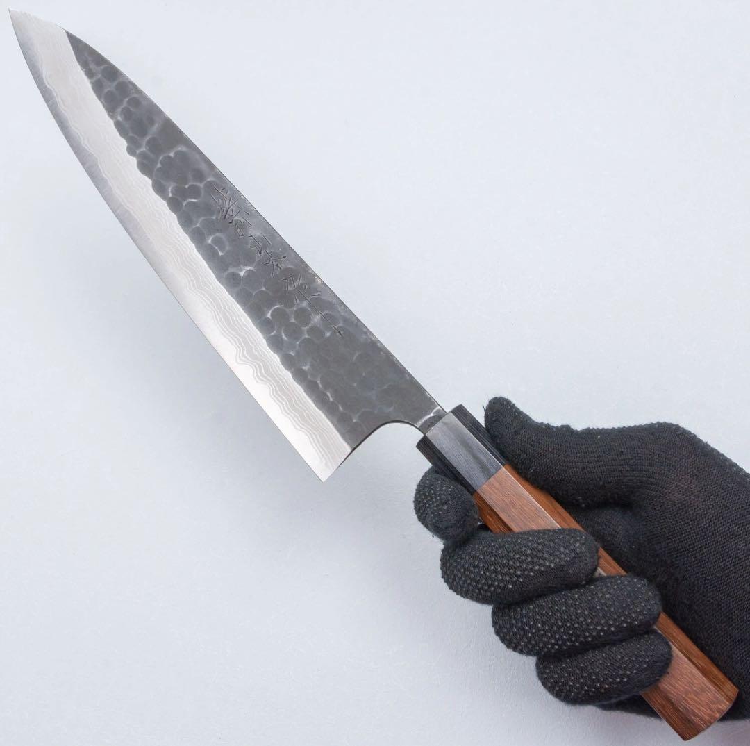 山本刃物　槌目　黒打ちスーパー青紙240mm