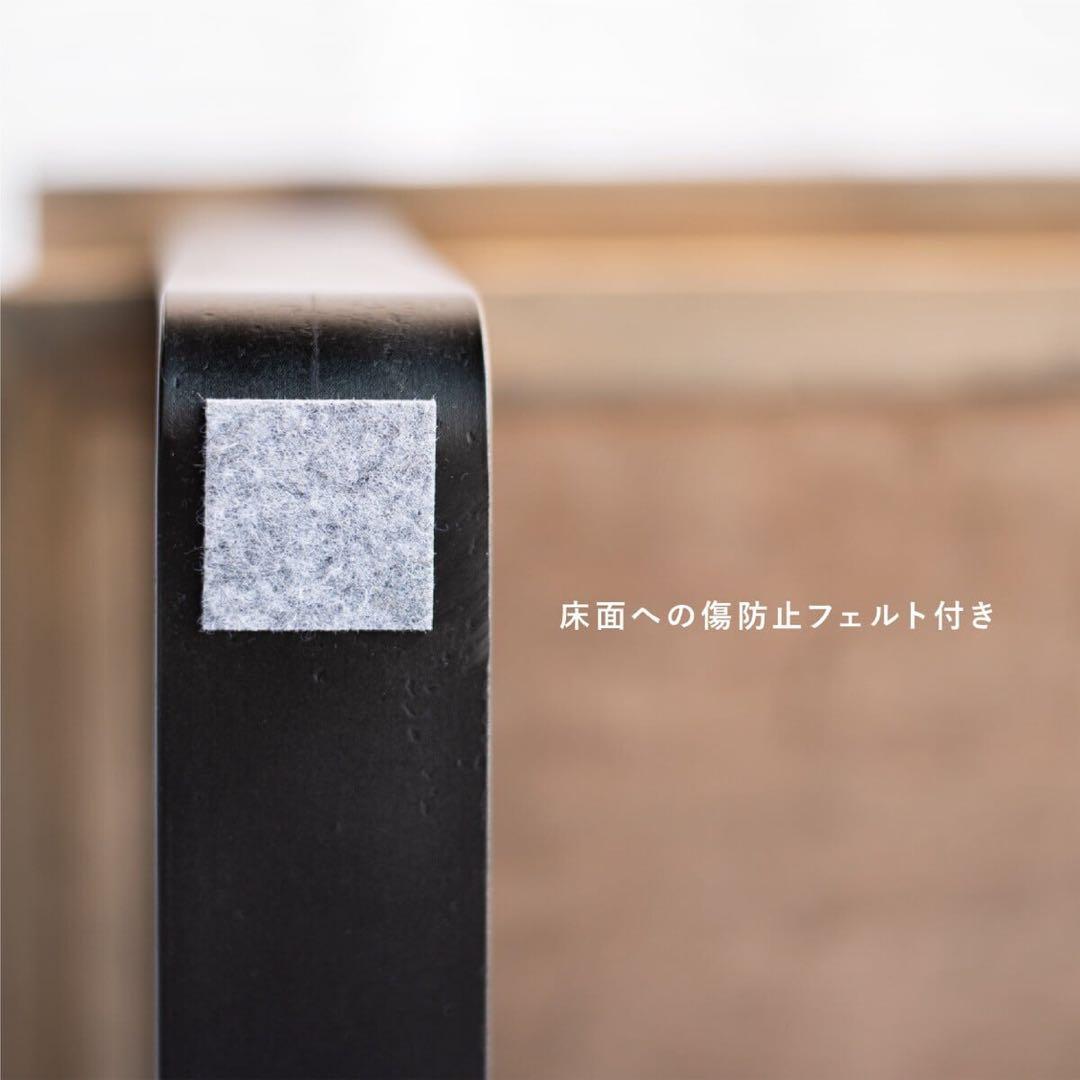 【ブルックリン家具】古材×ブラックスチール脚 2段シェルフ&テレビボード W60