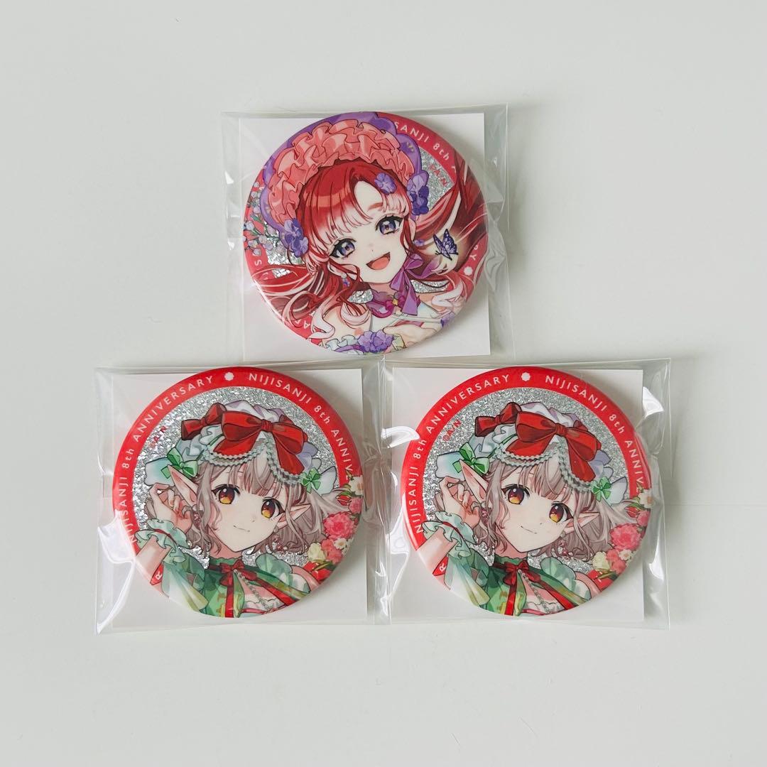にじさんじ 8th Anniversary グリッター缶バッジ まとめ売り - メルカリ