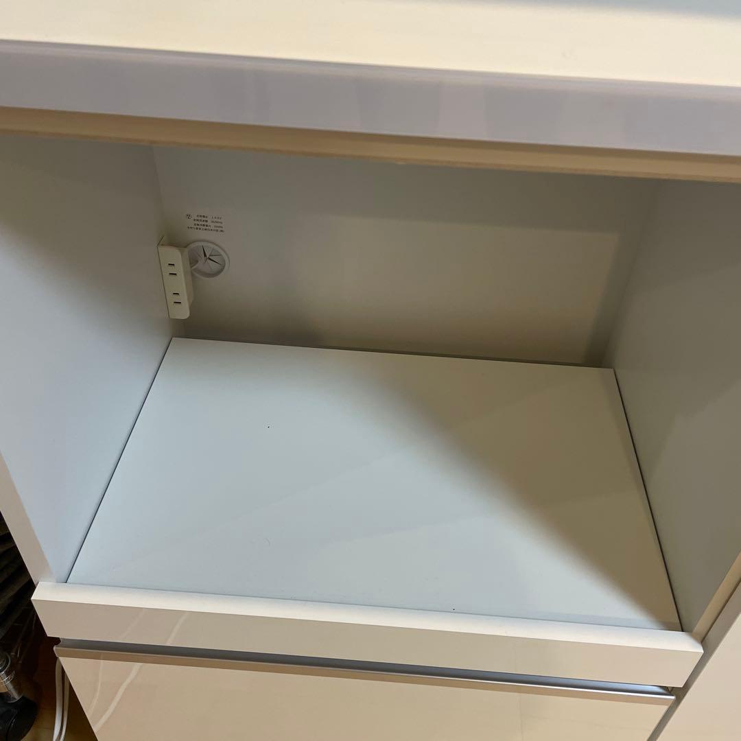 ホワイトキャビネット 食器棚レンジボード