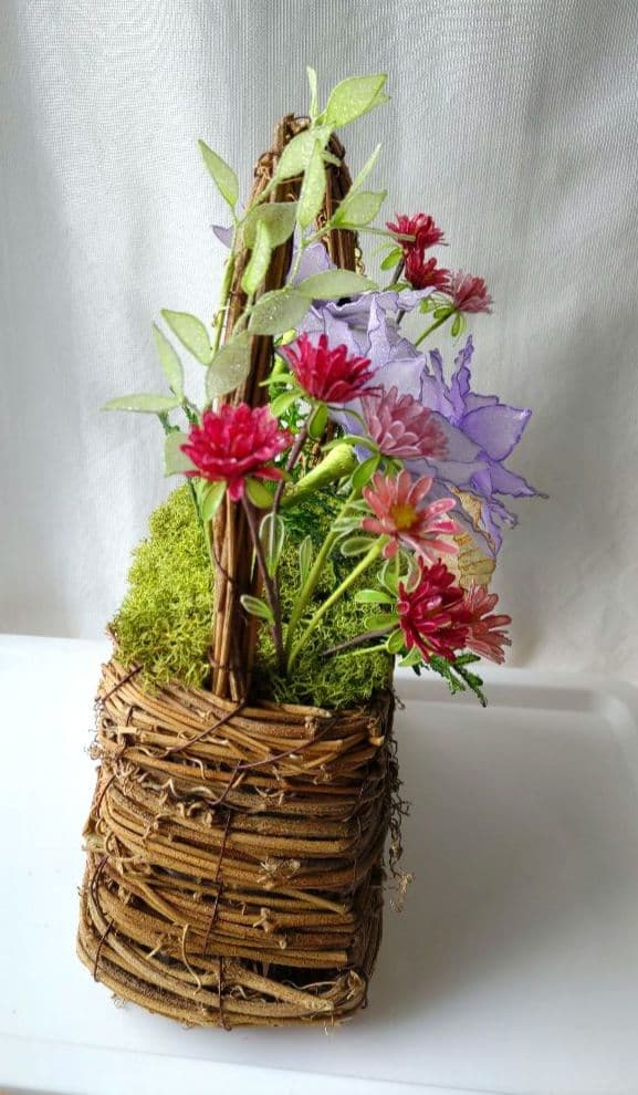 アネモネアレンジメント　　　　アメリカンフラワー　（ディップフラワー）