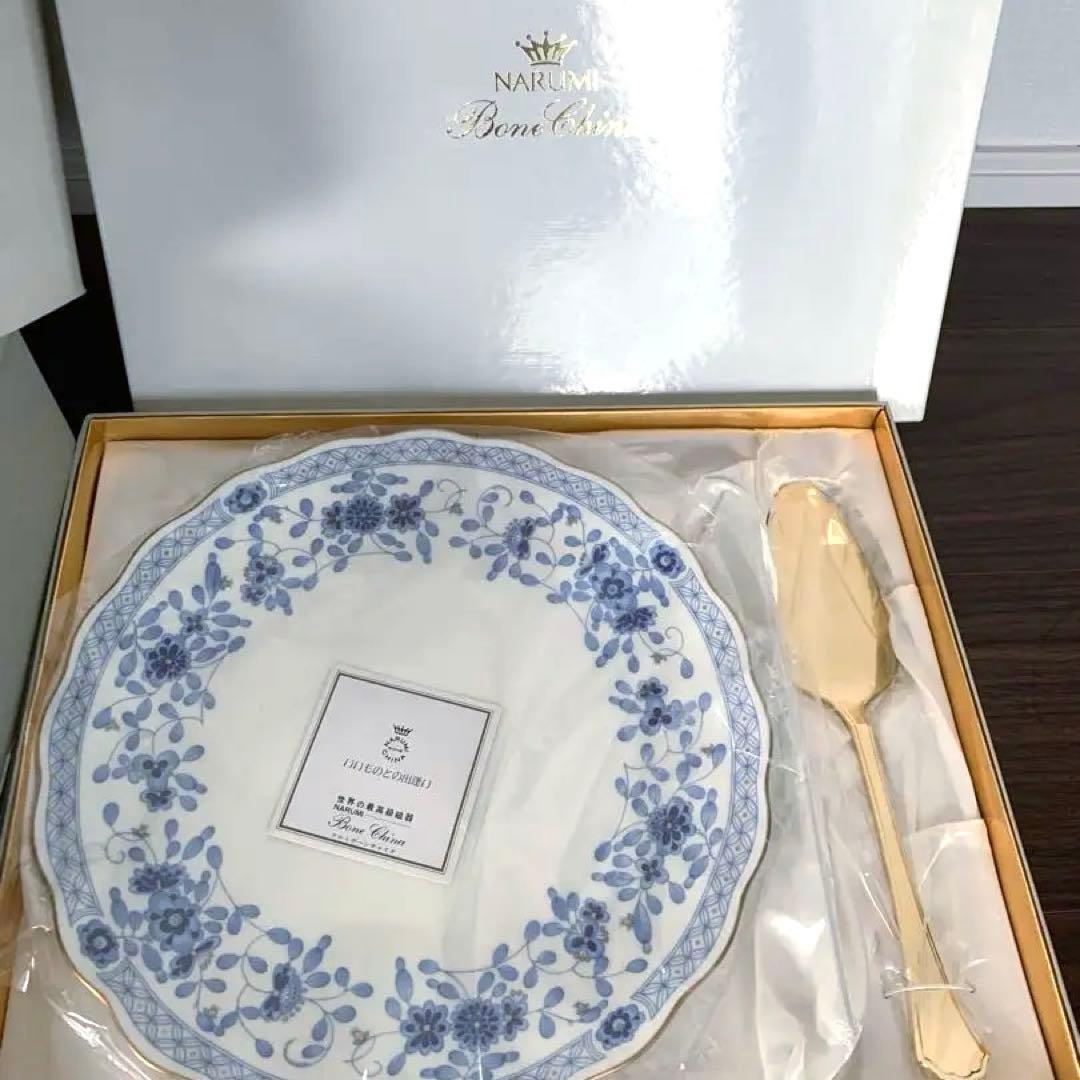 ナルミ　5客＋ケーキサーバー付き大皿セット　ミラノ⭐︎コペンハーゲン