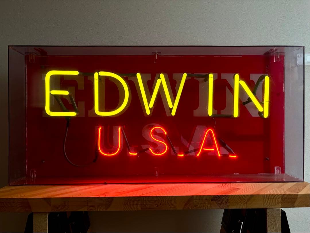 EDWIN U.S.A ネオンサイン 看板 電飾 ディスプレイ