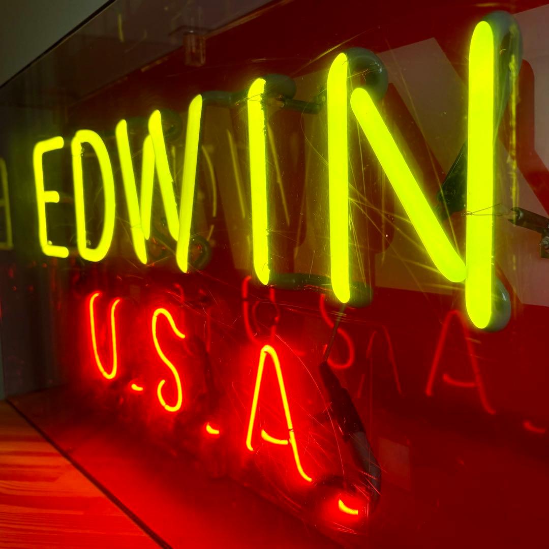 EDWIN U.S.A ネオンサイン 看板 電飾 ディスプレイ