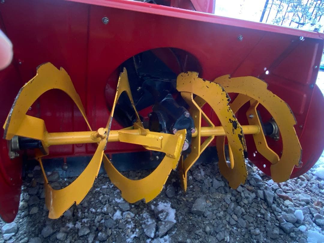 滋賀発　YANMAR Je765FR除雪機 赤