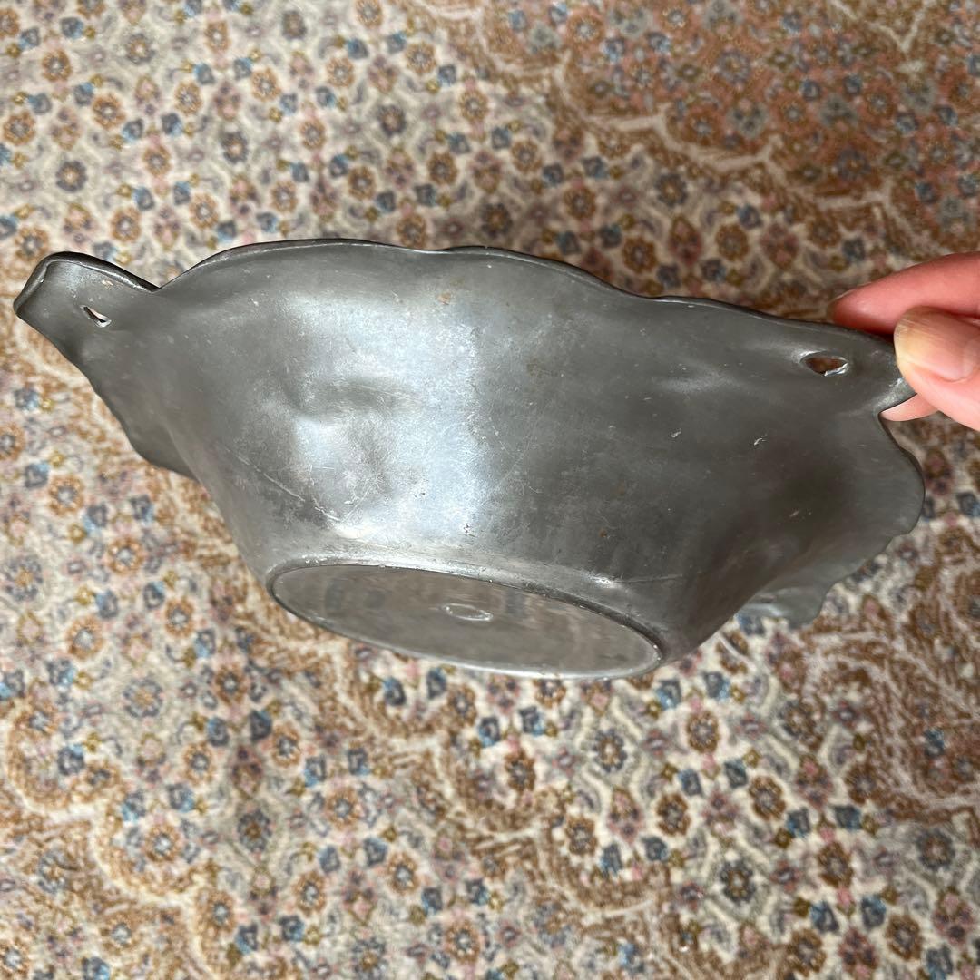 アンティーク　ピューター　アール・ヌーヴォー　ボウル　ドイツ