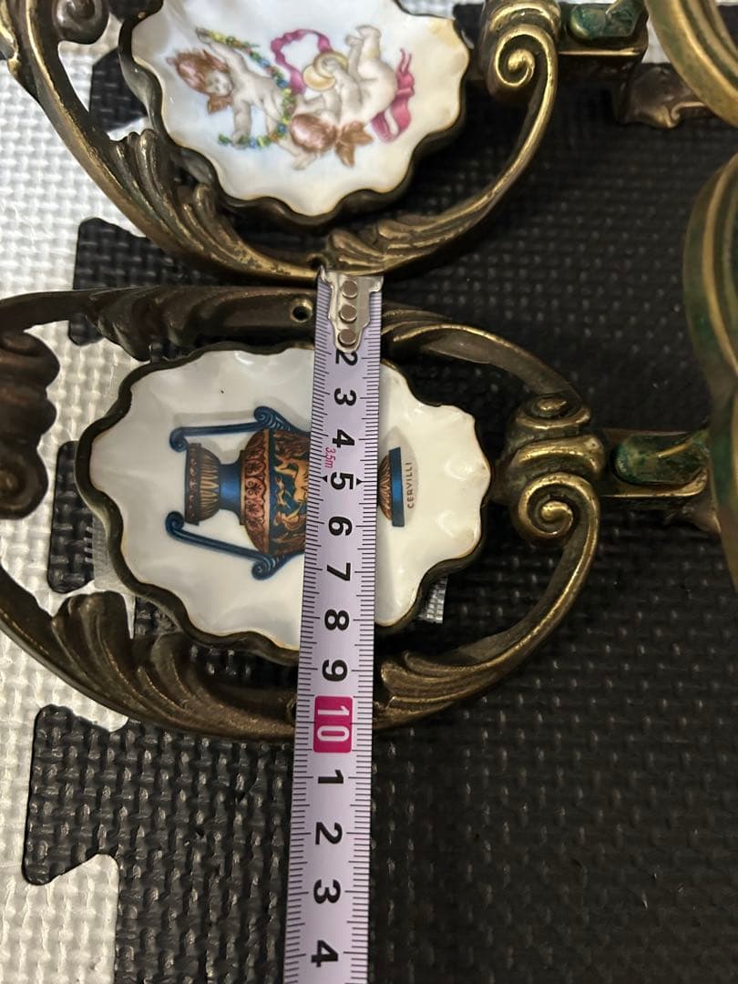 2個セット　アンティーク　ヴィンテージ　コート掛け　真鍮　ヨーロッパ