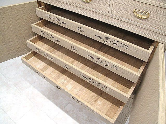 伝統工芸】大阪泉州桐箪笥 総桐製 着物箪笥 木釘・蟻組 整理箪笥