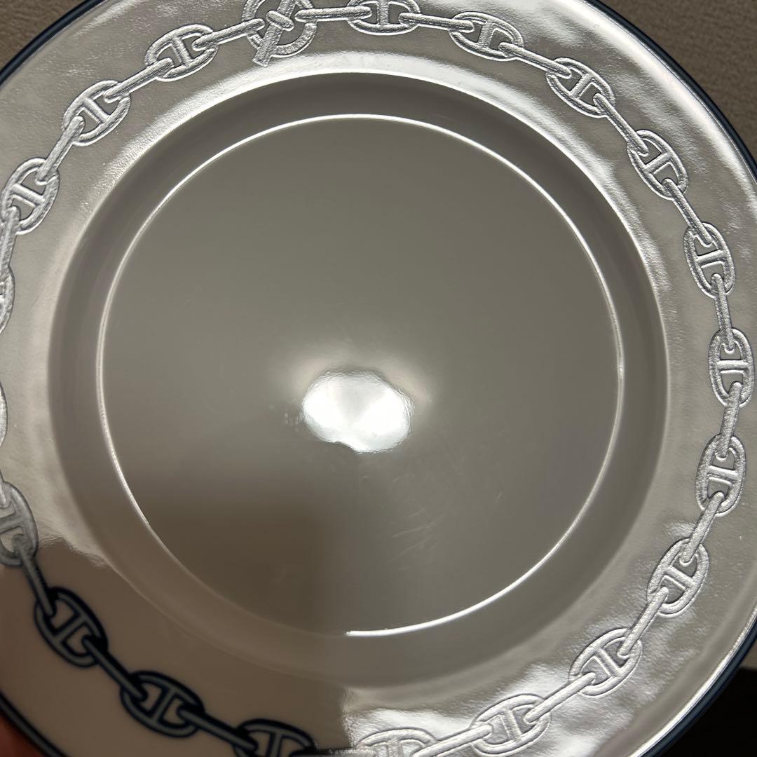 エルメス　シェーヌダンクル　ディナープレート　22.5cm