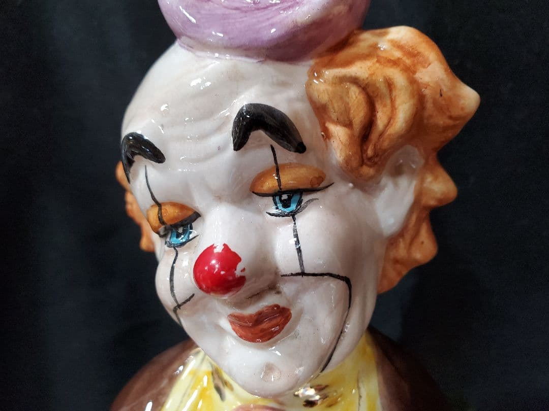 アンティーク ピエロ 陶器 置物 道化師 レトロ MWM523 - メルカリ