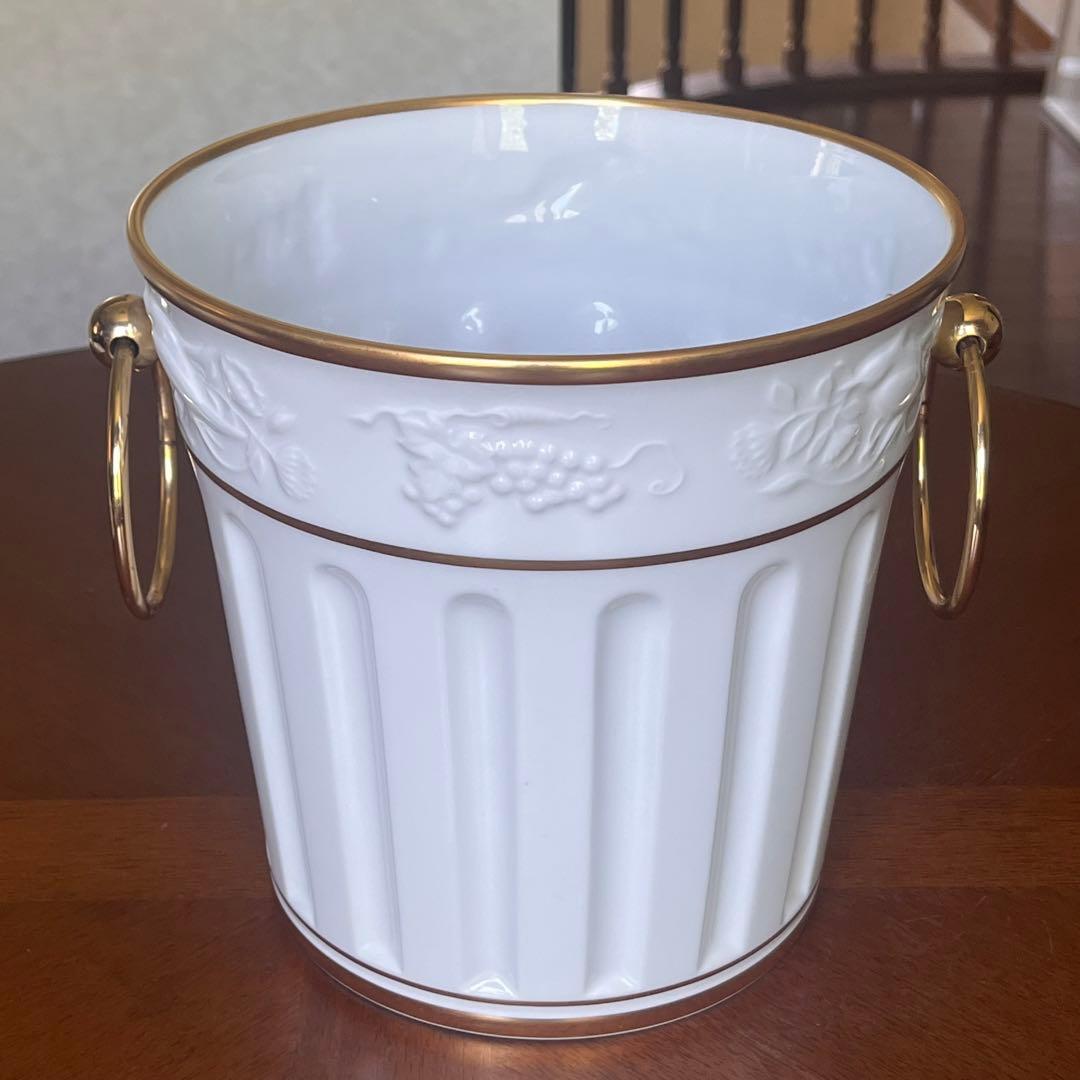 【希少品】大倉陶園★ゴールドライン★レリーフ　ワインクーラー