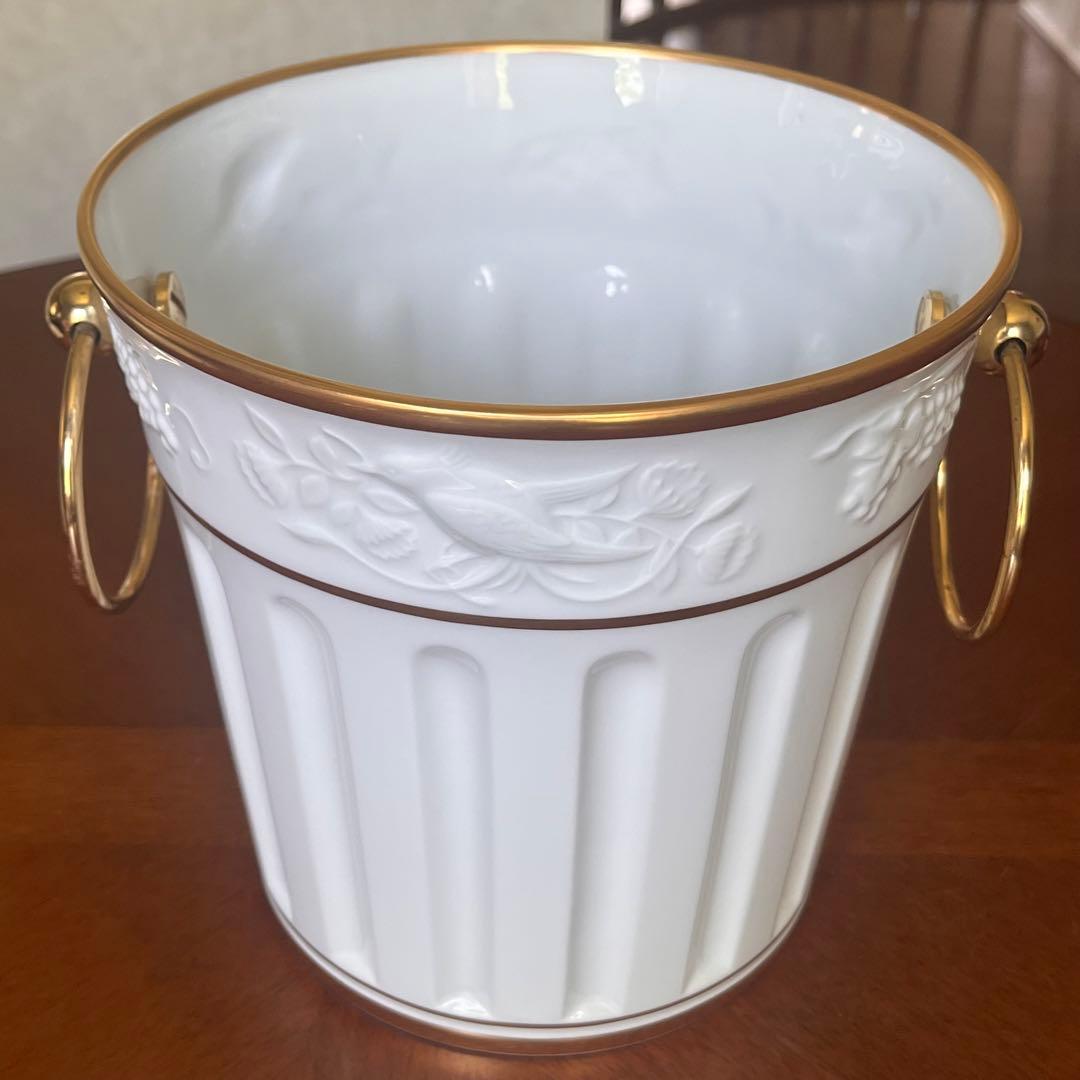 【希少品】大倉陶園★ゴールドライン★レリーフ　ワインクーラー