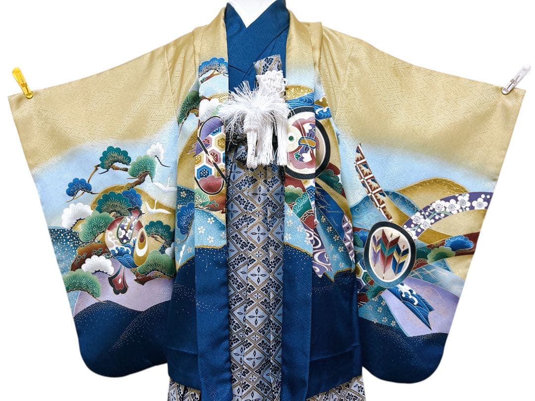 上品な黄土色羽織♡七五三　5歳　男の子　フルセット　一式　鷹