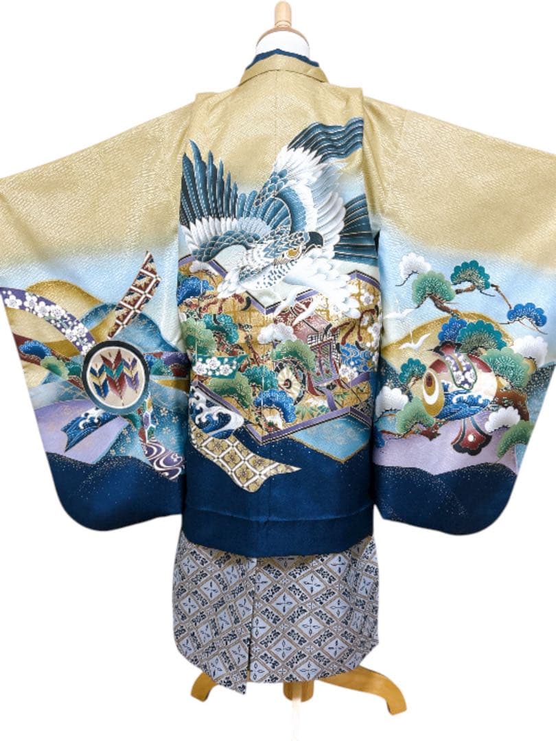 上品な黄土色羽織♡七五三　5歳　男の子　フルセット　一式　鷹