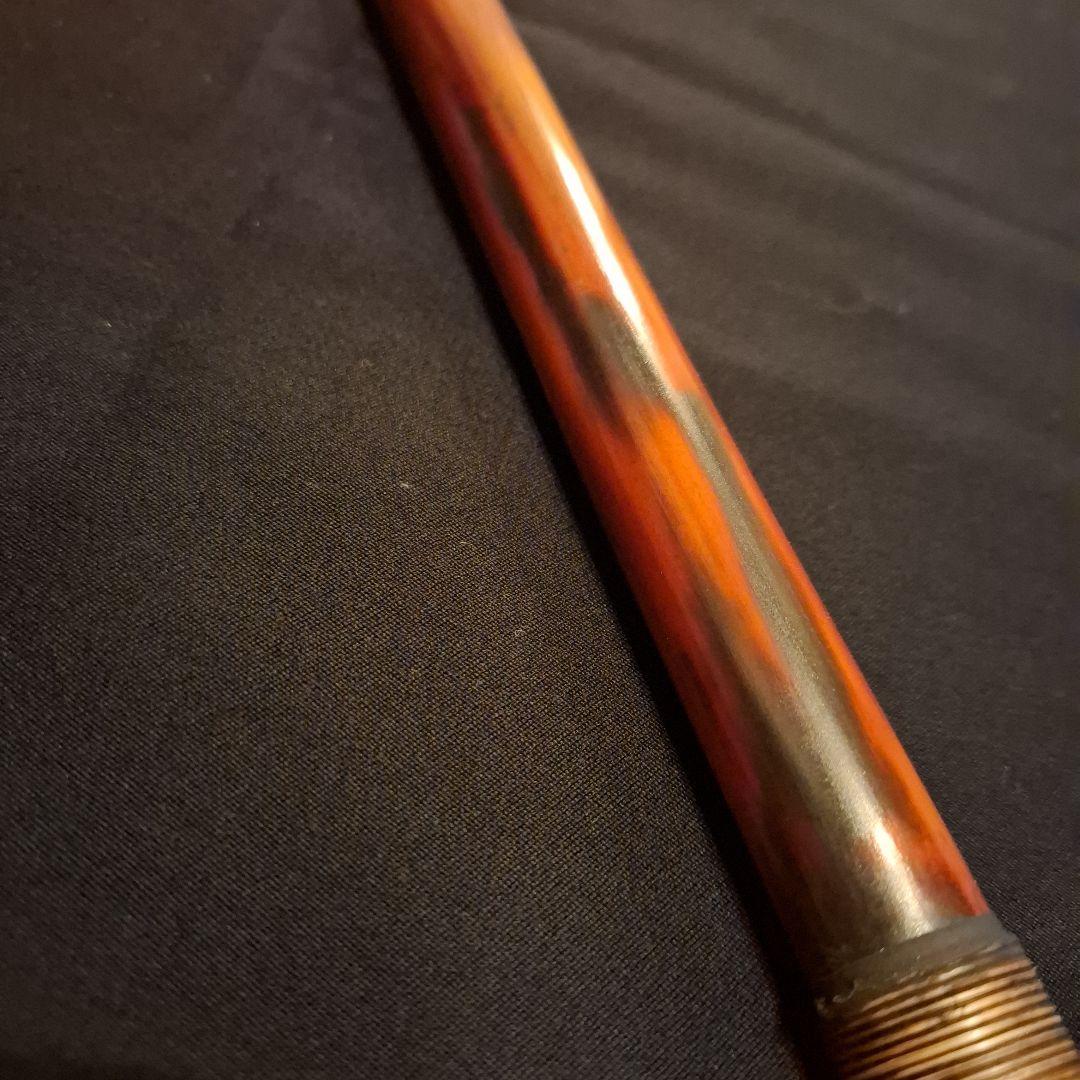 篠笛　古典調　7穴　四本半調子　天地胴巻き　燻風仕上げ