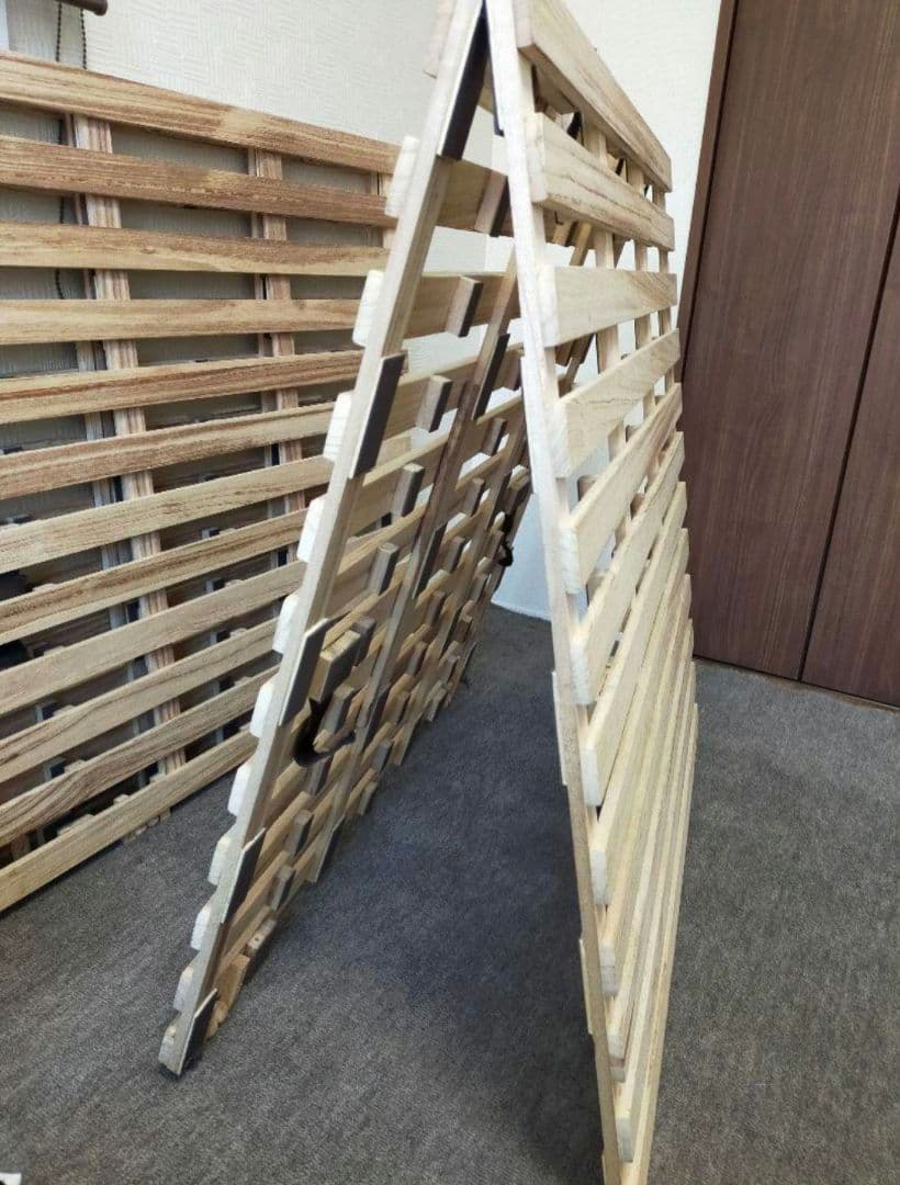 ニトリ　シングル 2つ折りすのこベッド2個セット