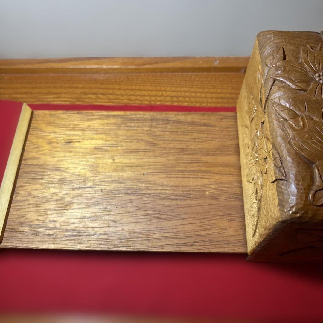 ④ 木彫り BOXティッシュケース 横 ハナミズキ