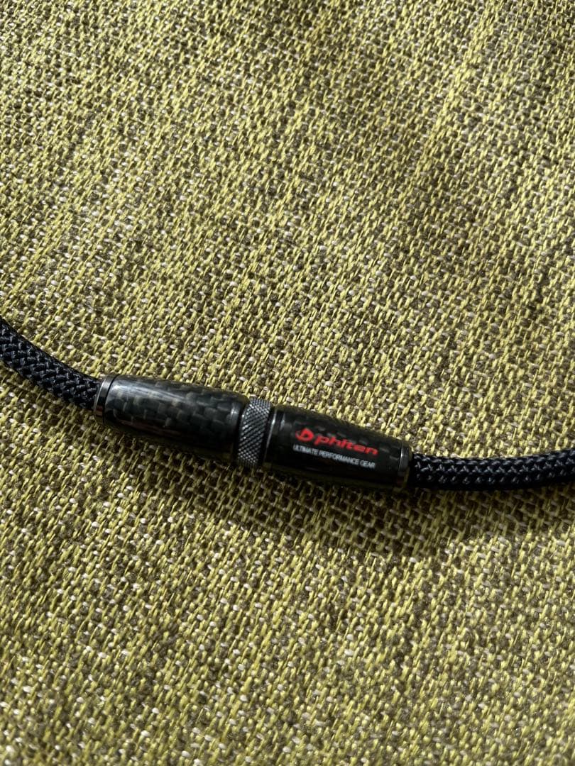 新品未使用ファイテン RAKUWA ネック ✕100 カーボン ブラック