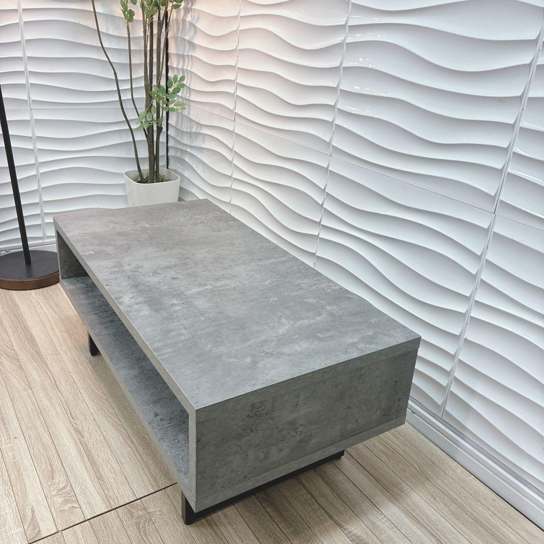 ◇大阪府 神戸市 配達料無料！◇ローテーブル◇センターテーブル◇コンクリート調◇