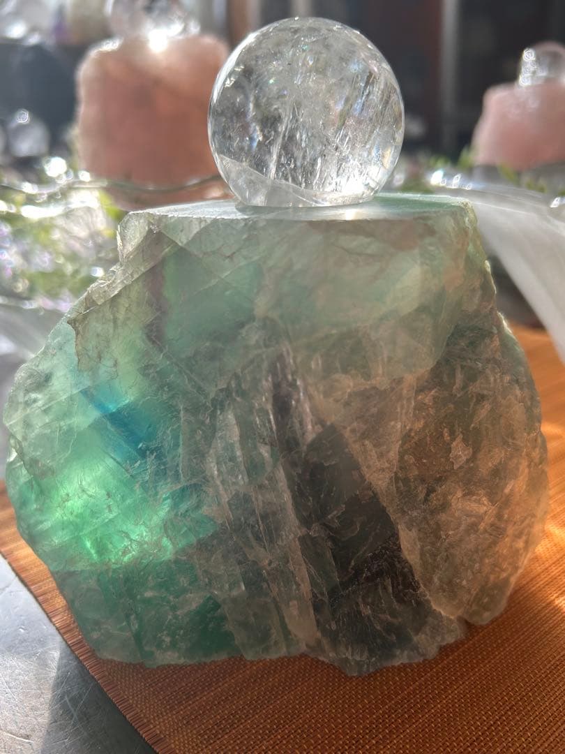 ✨破格✨絶品‼️フローライト☆噴水☆天然石⭐︎ファウンテン☆秘蔵品⭐︎2300g