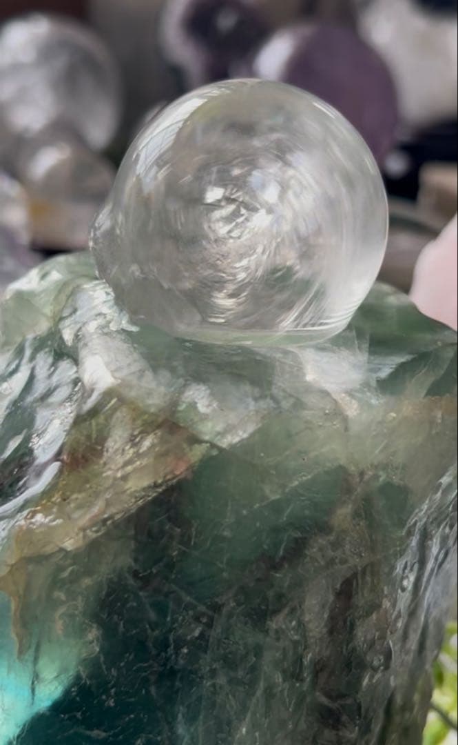 ✨破格✨絶品‼️フローライト☆噴水☆天然石⭐︎ファウンテン☆秘蔵品⭐︎2300g