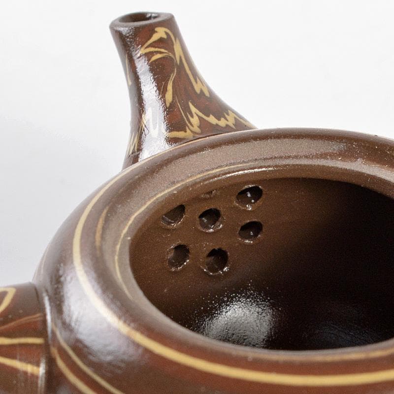 常滑伸康焼練込ミニチュア茶器揃桐箱VR5401